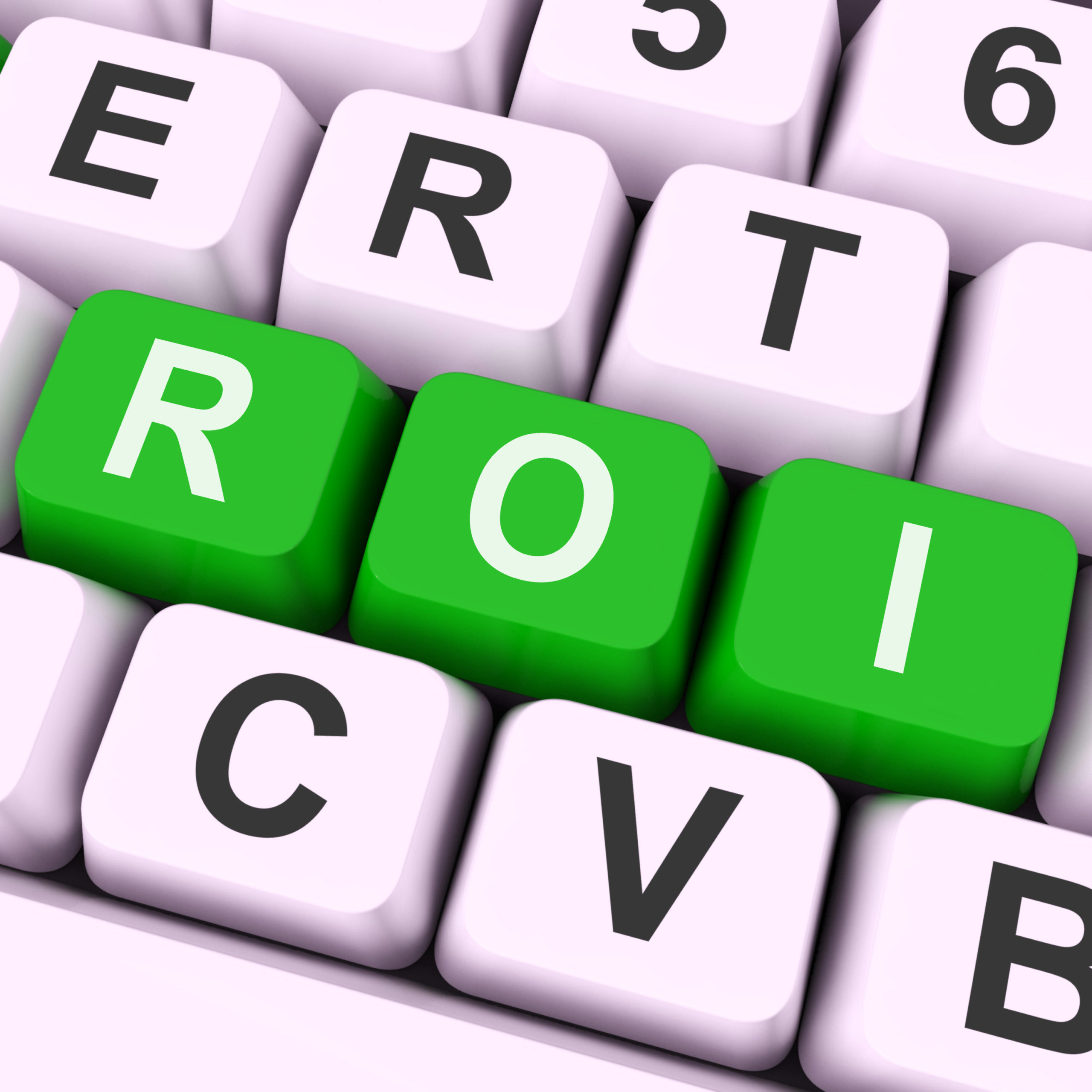 Roi Keys Meaning Return On Investment Invest Or Capital